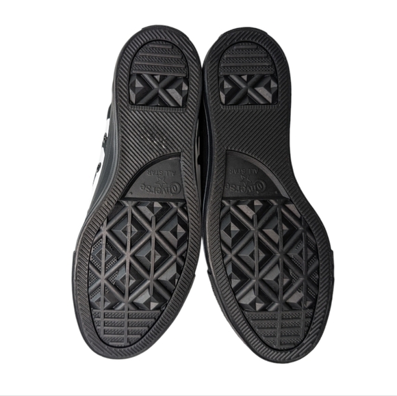 Converse Chuck Taylor All Star Hi Spellout Black White Unisex NEW M 5.5 W 7.5 - Picture 5 of 10